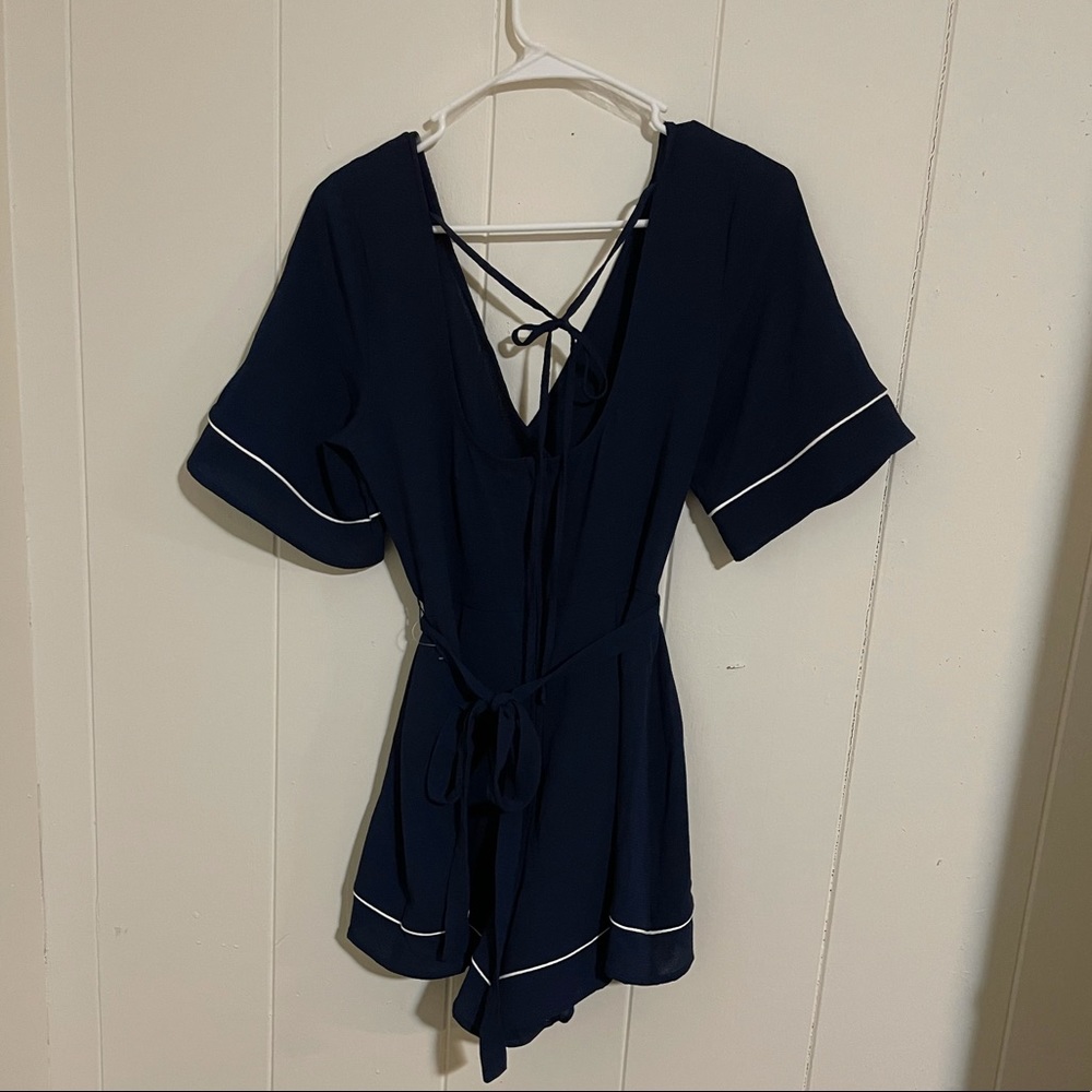 NWOT Trixxi Short Blue Romper Size Medium